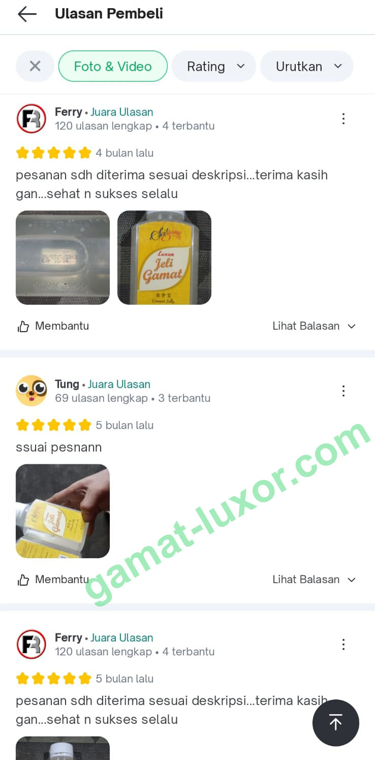 Testimoni Luxor 3
