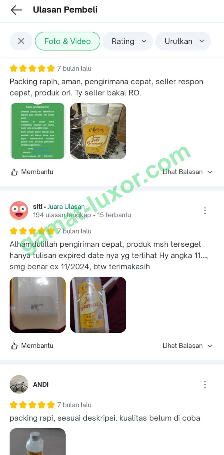 Testimoni Luxor 6