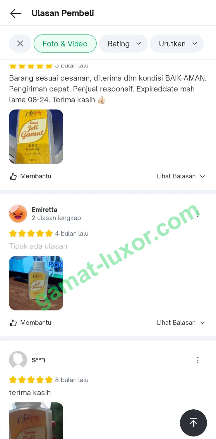 Testimoni Luxor 9